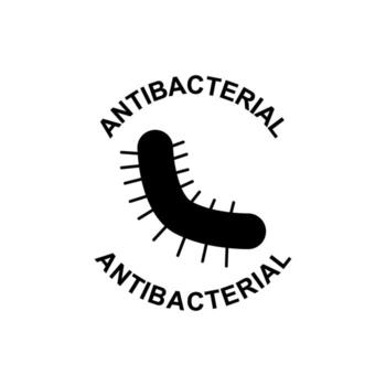 Antibacterial symbol representing protection against microscopic organisms and germs, ideal for health and hygiene products and signage vector