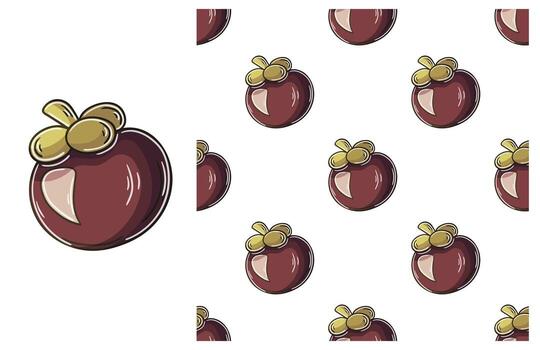 un modelo con un rojo manzana y un oro hoja vector