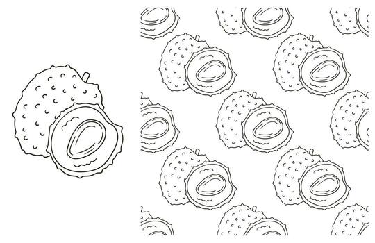 un modelo con un fresa y un hoja vector