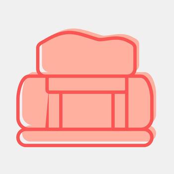 Icon tunnel. Gold mining elements. Icon in two tone style. vector