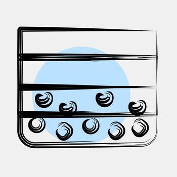 Icon soil layer. Gold mining elements. Icon in color spot style. vector