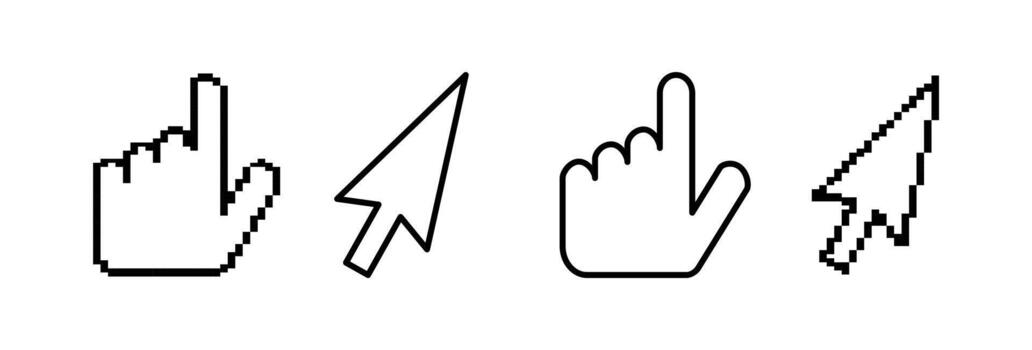 Different cursor icons and designs vector