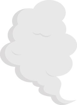 Smoke Clouds Element. Isolated on White Background vector