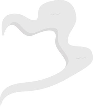 Smoke Clouds Element Isolated on White Background. vector