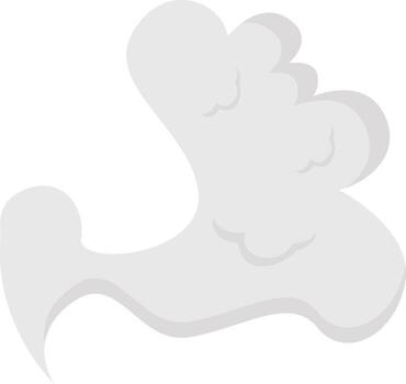 Smoke Clouds Element in Abstract Design vector