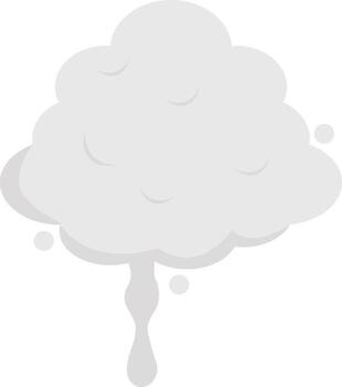 Smoke Clouds Element in Abstract Design. vector