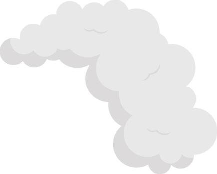 Smoke Clouds Element with Flat Design vector