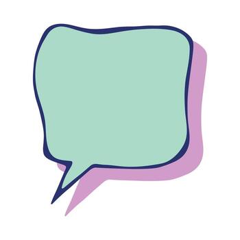 hablar nuevo texto mano dibujado habla burbuja blanco vacío mensaje caja caja de texto marco para pancartas, precio etiquetas, pegatinas, diseño vector