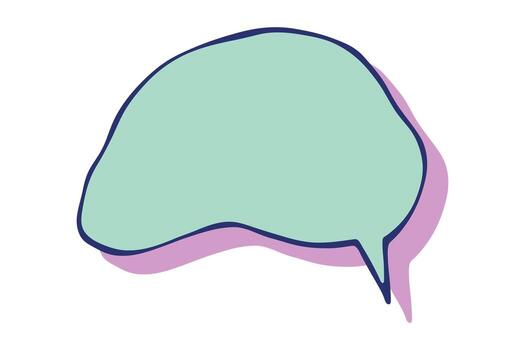 mano dibujado habla burbuja blanco vacío mensaje caja caja de texto marco para pancartas, precio etiquetas, pegatinas, diseño hablar nuevo texto vector