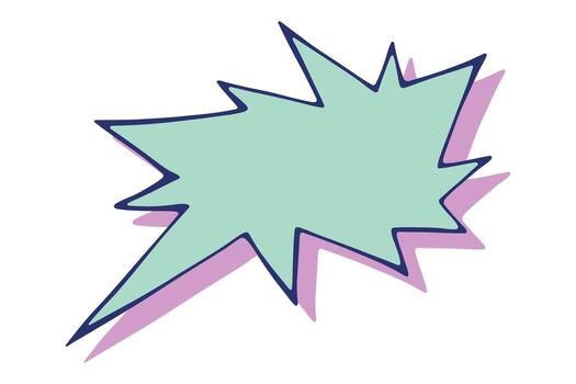 Hand drawn speech bubble Blank empty message box Textbox frame for banners, price tags, stickers, design talk new frame vector