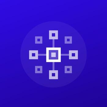 racimo icono, Complicado formación, transparente diseño vector