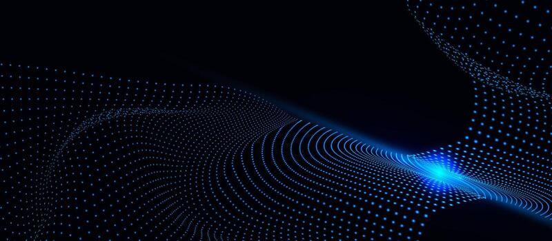 Abstract digital technology background. Quantum technology. Artificial intelligence. Big data vector