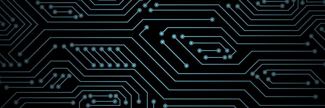 digital background with glowing blue circuit lines creating modern technology and innovation abstract pattern vector