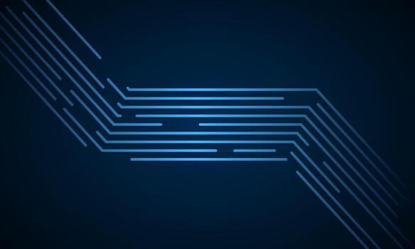 modern blue background with glowing digital lines forming minimal futuristic and geometric tech pattern vector