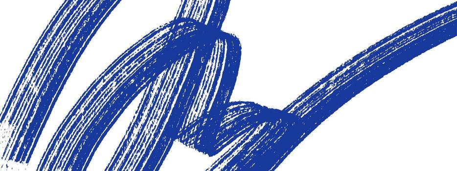 Brush stroke abstract background with expressive blue brush stroke lines. Brush stroke texture creates dynamic modern design, artistic element for creative projects vector