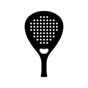Paddle racket icon isolated on white background. vector