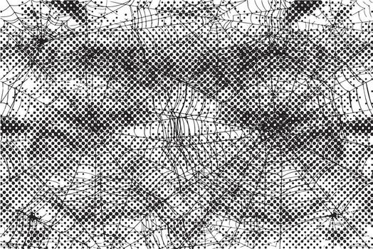 Abstract graphic design with halftone dots and texture vector