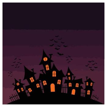This spooky background clip art captures the mysterious halloween vibe with a bat pattern, creating a festive design in the darkness vector