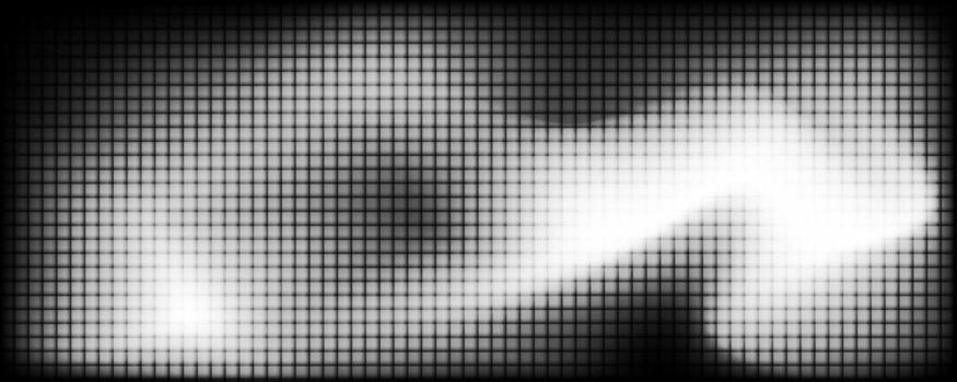 Pixel grid with soft black and white gradient, smooth and flowing aesthetic, modern glass fractal effect.Minimal background for design, technology, presentations and creative projects vector