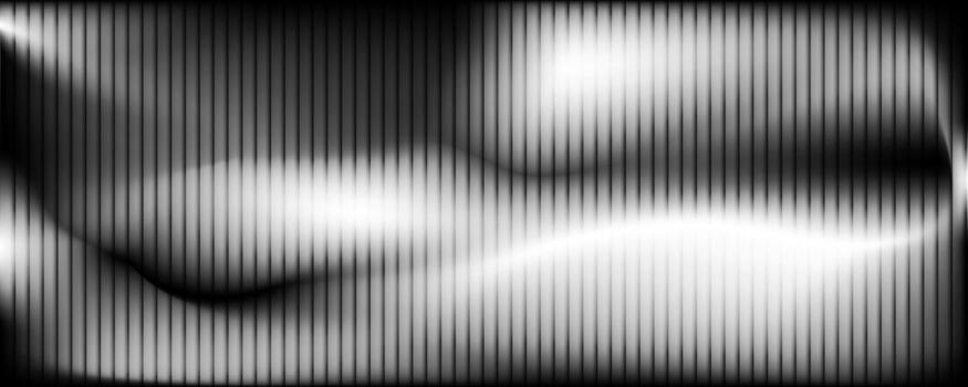 Modern abstract background with vertical lines soft gradient in black and white tones. Smooth and flowing aesthetic, fractal glass background vector