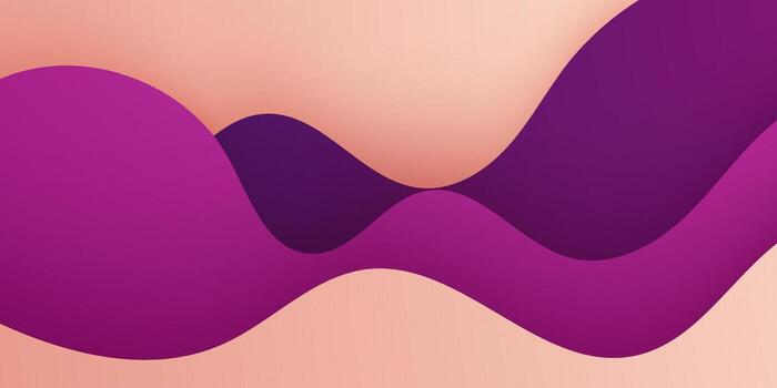 Abstract colorful purple wave pattern on bright color background. Simple and trendy papercut wave pattern background concept. vector