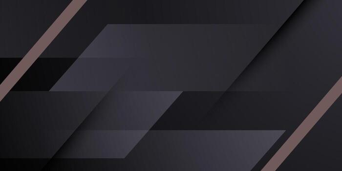 Abstract dark background with futuristic overlap shapes pattern design. Elegant banner background. vector