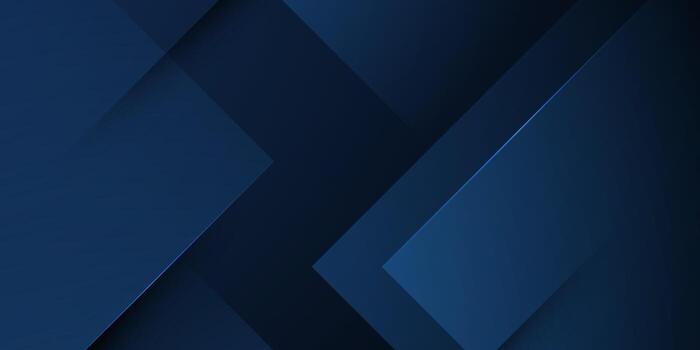 resumen oscuro azul futurista bandera antecedentes. frio antecedentes diseño con superposición corte de papel cuadrado y luces modelo concepto. vector