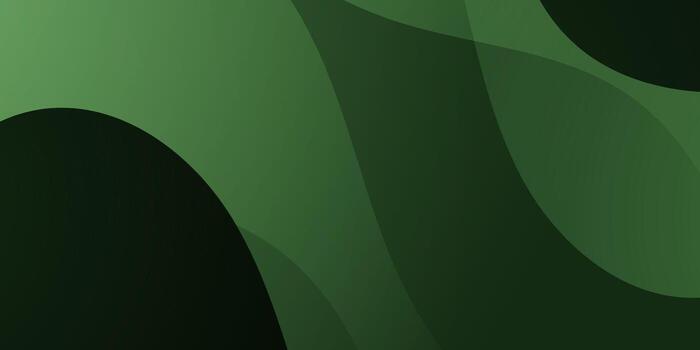 Abstract wave dark green background. Simple elegant wave pattern design. Dynamic color concept. vector
