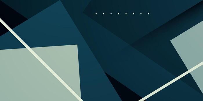 Abstract dark green banner overlap square pattern background design. Simple and popular background element concept. vector