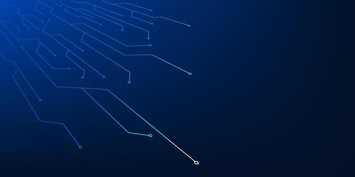 futurista tecnología antecedentes demostración brillante circuito líneas rápidamente conectando y en expansión adelante, representando innovación, digital progreso, y continuo tecnológico evolución vector