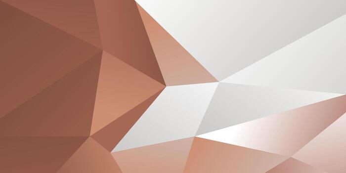 Abstract background with white and copper triangles vector