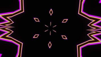 pulserande flerfärgad abstrakt mönster av blommor. video