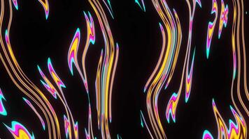 multicolor resumen plasma desborda de líneas. video