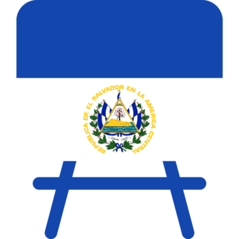 el salvador bandeira em branco borda png