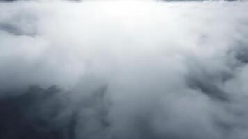 Flying Above Cloudscape, Dense White Clouds Moving Slowly During Daylight Hours video
