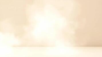 White Smoke Spreading on a Beige Surface in a Studio During the Day video
