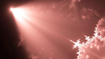 astratto leggero formazioni la creazione di frattale modello video