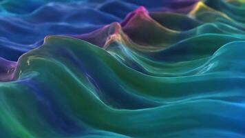 resumen vistoso olas Moviente despacio, representación a amanecer video