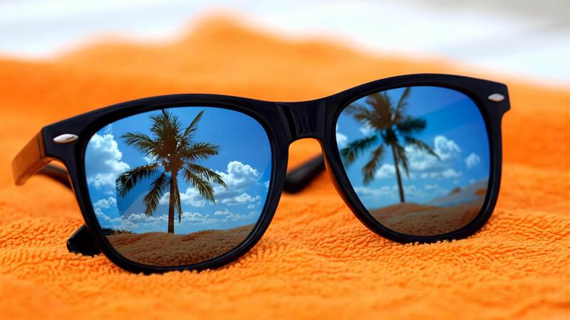 Sunglasses Beach Stock Video Footage for Free Download