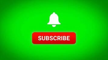 Subscribe Button on Green Screen for Easy Integration Into Your Next Project video