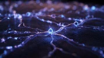 Neural Network Simulation Showing Neuron Activity and Data Transmission video