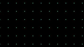 piscando ciano pontos dentro uma rede padronizar crio uma pulsante luz efeito. video