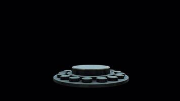 animerad 3d visa plattform sömlös slinga för produkt monter video
