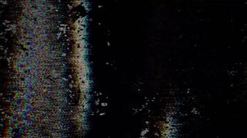 Retro Distorted Glitch Overlay with VHS Flicker video