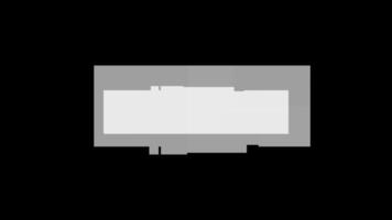 tekniskt fel stil mattes med förvrängd visa video