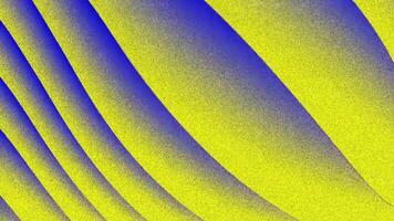 Gradient animation textured abstract background shows yellow and blue bands in seamlessly looping animated gradient motion video