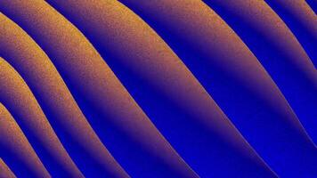 Gradient animation brings life to many gold curved shapes alternating with tranquil blue spaces a modern design. video