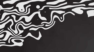 Preto rabiscos abstrato desatado padronizar animado fundo 4k video