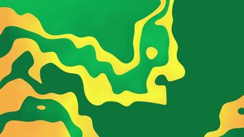 dynamisk grön gul lutning vätska animering slinga video