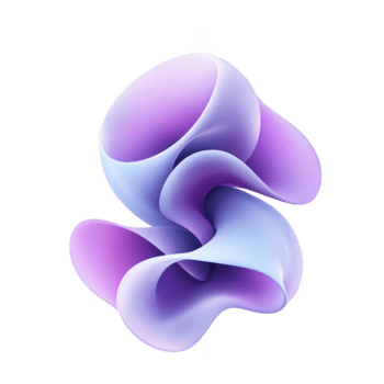 faszinierend abstrakt 3d gestalten mit glatt, fließend Kurven im Schatten von lila und Blau, Erstellen Sinn von Bewegung und Flüssigkeit. Design ist modern und künstlerisch png